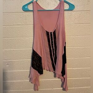 Flowy Corset Like Tank Top